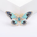 Enamel Alloy Rhinestone Colorful Butterfly Brooch For Fashion Apparel view 2