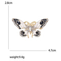 Enamel Alloy Rhinestone Colorful Butterfly Brooch For Fashion Apparel view 5