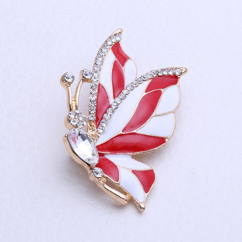 Vintage Alloy Butterfly Brooch Pin Shawl Buckle For Shirts