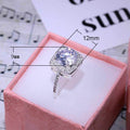 Korean Style Sparkling Creative Zircon Women Ring, Eight Hearts Eight Arrows CZ Jewelry view 5