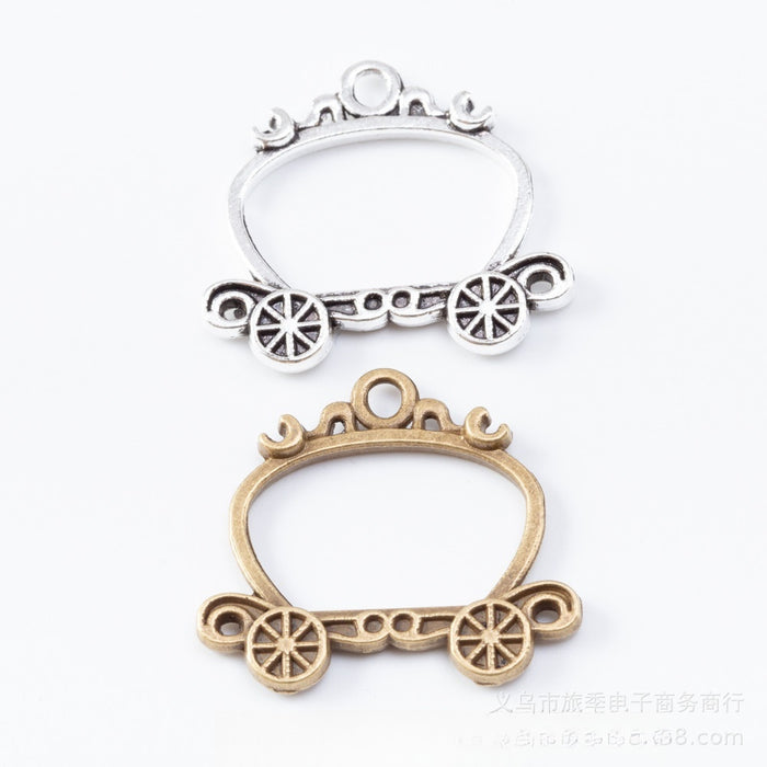 Zinc Alloy Pumpkin Carriage Charm Pendant No.641880 for DIY Necklace Bracelet Jewelry Making