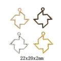 Zinc Alloy Windmill Frame Charm Pendant for DIY Necklace Bracelet Jewelry Making view 1