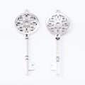 Zinc Alloy Key Charm Pendant No.058586 for DIY Necklace Bracelet Jewelry Making view 2