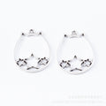 Zinc Alloy Cat Charm Pendant No.522941 for DIY Necklace Bracelet Jewelry Making view 2