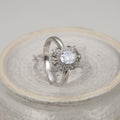 Custom Micro Pave Women's Four Prong Zircon Ring Simple Fashion Jewelry view 6