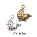 Zinc Alloy Baby Carriage Charm Pendant No.516644 for DIY Necklace Bracelet Jewelry Making view 1