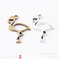 Zinc Alloy Flamingo Charm Pendant No.888503 for DIY Necklace Bracelet Jewelry Making view 1