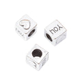 DIY Vintage Zinc Alloy I Love You Heart Large Hole Bead For European Bracelet Necklace view 2
