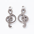 Zinc Alloy Musical Note Charm Pendant No.324010 for DIY Necklace Bracelet Jewelry Making view 2