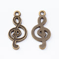 Zinc Alloy Musical Note Charm Pendant No.324010 for DIY Necklace Bracelet Jewelry Making view 3