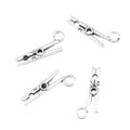 Zinc Alloy Clothes Clip Charm Pendant for DIY Necklace Bracelet Jewelry Making view 2