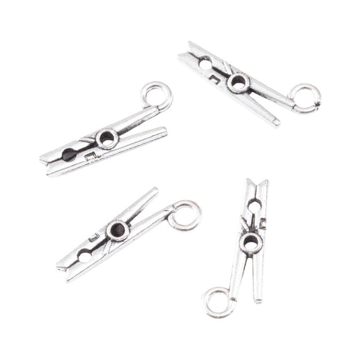 Zinc Alloy Clothes Clip Charm Pendant for DIY Necklace Bracelet Jewelry Making