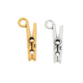 Zinc Alloy Clothes Clip Charm Pendant for DIY Necklace Bracelet Jewelry Making view 4