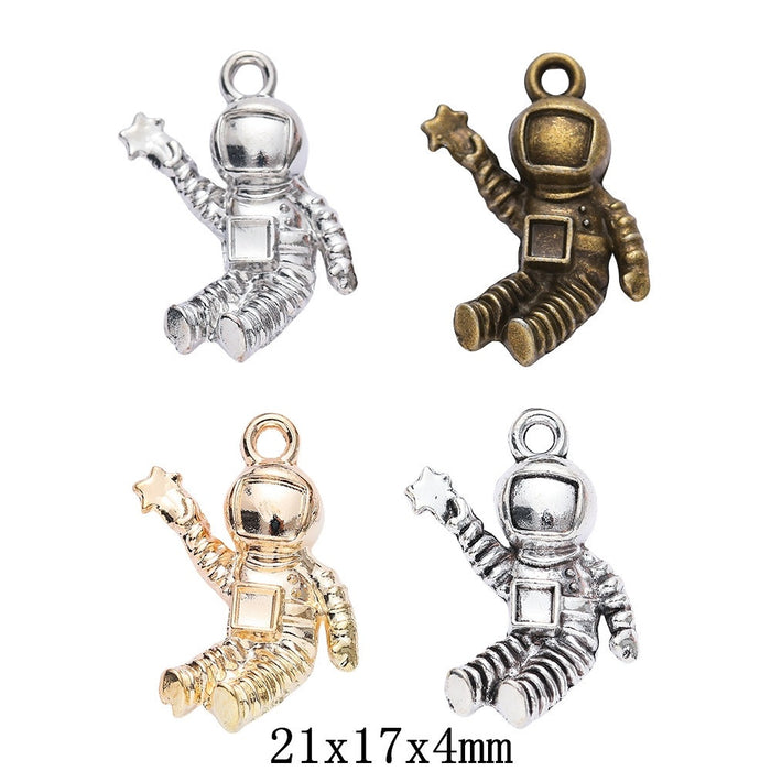 Zinc Alloy Astronaut Charm Pendant for DIY Necklace Bracelet Jewelry Making