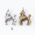 Zinc Alloy Dog Charm Pendant for DIY Necklace Bracelet Jewelry Making view 1
