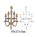 Zinc Alloy Candle Charm Pendant for DIY Necklace Bracelet Jewelry Making view 1
