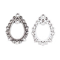 Vintage Zinc Alloy Multi Loop Oval Earring Pendant Connector For DIY Jewelry Earrings view 2