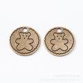 Zinc Alloy Bear Medallion Charm Pendant for DIY Necklace Bracelet Jewelry Making view 2