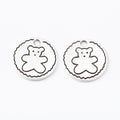 Zinc Alloy Bear Medallion Charm Pendant for DIY Necklace Bracelet Jewelry Making view 3