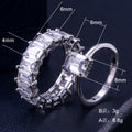 Luxury Women Ring With 4x6mm Full Circle Zircon Stones Fashion Engagement Finger Jewelry view 5