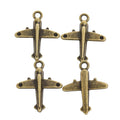 Zinc Alloy Airplane Charm Pendant for DIY Necklace Bracelet Jewelry Making view 4