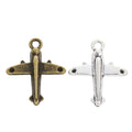 Zinc Alloy Airplane Charm Pendant for DIY Necklace Bracelet Jewelry Making view 2