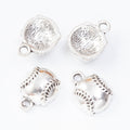 Antique Silver Zinc Alloy Baseball Charm Pendant for DIY Necklace Bracelet Jewelry Making view 1