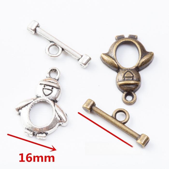 Zinc Alloy Snowman Jewelry Findings Accessories for DIY Jewelry Making