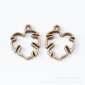 Zinc Alloy Maple Leaf Charm Pendant No.683943 for DIY Necklace Bracelet Jewelry Making view 3