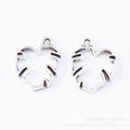Zinc Alloy Maple Leaf Charm Pendant No.683943 for DIY Necklace Bracelet Jewelry Making view 2