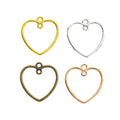 Zinc Alloy Heart Charm Pendant No.759636 for DIY Necklace Bracelet Jewelry Making view 5