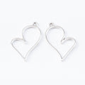 Zinc Alloy Heart Frame Charm Pendant for DIY Necklace Bracelet Jewelry Making view 3