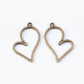 Zinc Alloy Heart Frame Charm Pendant for DIY Necklace Bracelet Jewelry Making view 4