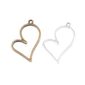 Zinc Alloy Heart Frame Charm Pendant for DIY Necklace Bracelet Jewelry Making view 5