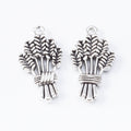 Antique Silver Zinc Alloy Wheat Bundle Charm Pendant for DIY Necklace Bracelet Jewelry Making view 2