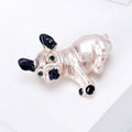 Alloy Cartoon Pug Dog Brooch Pin For Pet Lover Clothing Decoration view 4