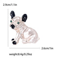 Alloy Cartoon Pug Dog Brooch Pin For Pet Lover Clothing Decoration view 6