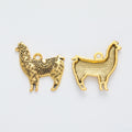 Zinc Alloy Alpaca Charm Pendant for DIY Necklace Bracelet Jewelry Making view 2