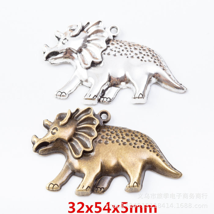 Zinc Alloy Dinosaur Charm Pendant for DIY Necklace Bracelet Jewelry Making