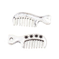 Zinc Alloy Comb Charm Pendant No.210511 for DIY Necklace Bracelet Jewelry Making view 3