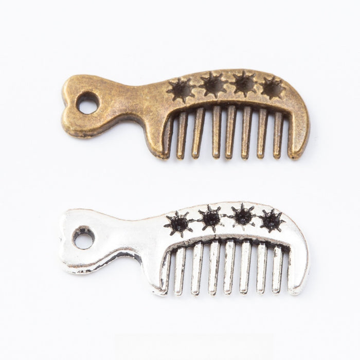 Zinc Alloy Comb Charm Pendant No.210511 for DIY Necklace Bracelet Jewelry Making