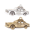 Zinc Alloy Taxi Charm Pendant for DIY Necklace Bracelet Jewelry Making view 4