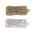 Zinc Alloy Keyboard Charm Pendant for DIY Necklace Bracelet Jewelry Making view 2