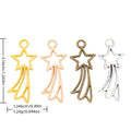 Zinc Alloy Shooting Star Charm Pendant for DIY Necklace Bracelet Jewelry Making view 1