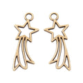 Zinc Alloy Shooting Star Charm Pendant for DIY Necklace Bracelet Jewelry Making view 3
