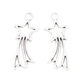 Zinc Alloy Shooting Star Charm Pendant for DIY Necklace Bracelet Jewelry Making view 2