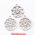 Zinc Alloy Round Flower Jewelry Findings Accessories for DIY Jewelry Making view 1