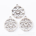 Zinc Alloy Round Flower Jewelry Findings Accessories for DIY Jewelry Making view 2