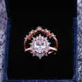 Rose Gold Plated 5A Zircon Couple Ring For Women European American Fashion Jewelry view 3