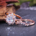 Rose Gold Plated 5A Zircon Couple Ring For Women European American Fashion Jewelry view 2